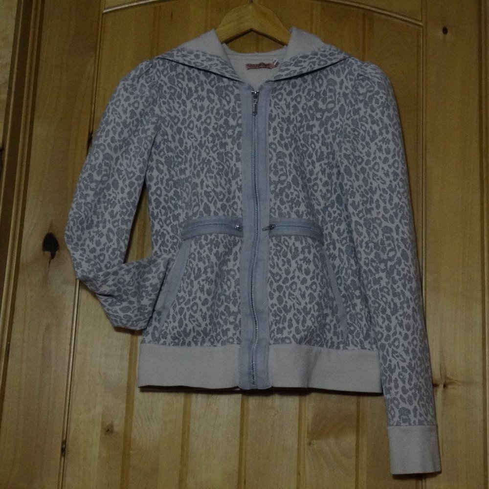 Juicy Couture leopard zip-up